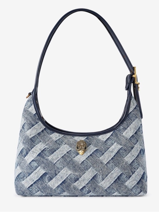 Kurt Geiger Handbags - Kurt Geiger London Kurt Shoulder Bag – Denim Woven Print – NWT